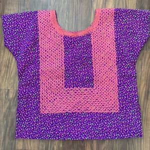 🌸🔥 Hand Made Mexican Blouse